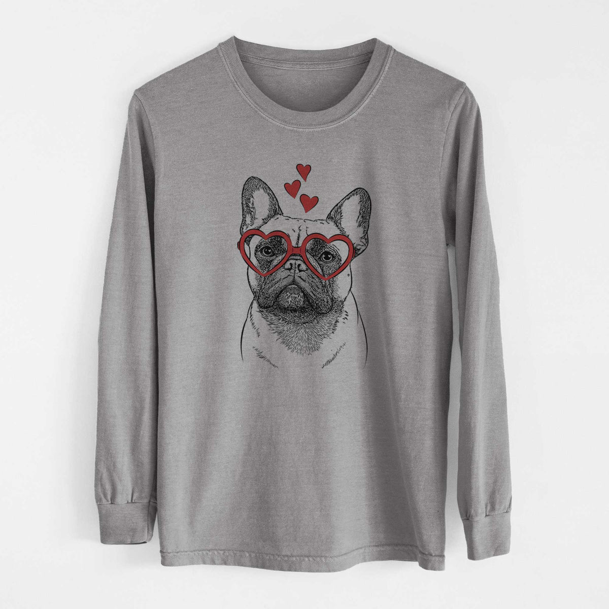 Valentine Kingsleigh the French Bulldog - Heavyweight 100% Cotton Long Sleeve