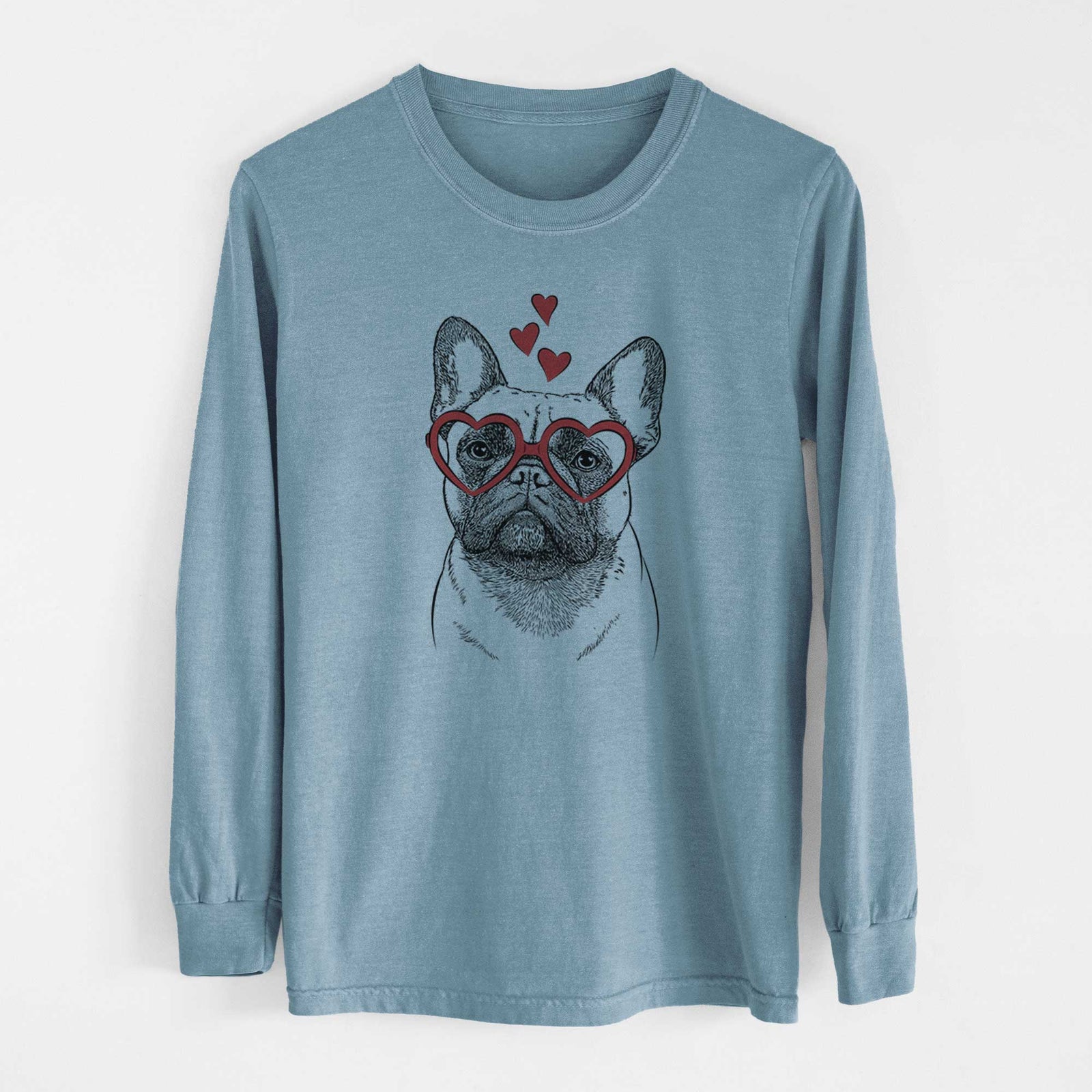 Valentine Kingsleigh the French Bulldog - Heavyweight 100% Cotton Long Sleeve