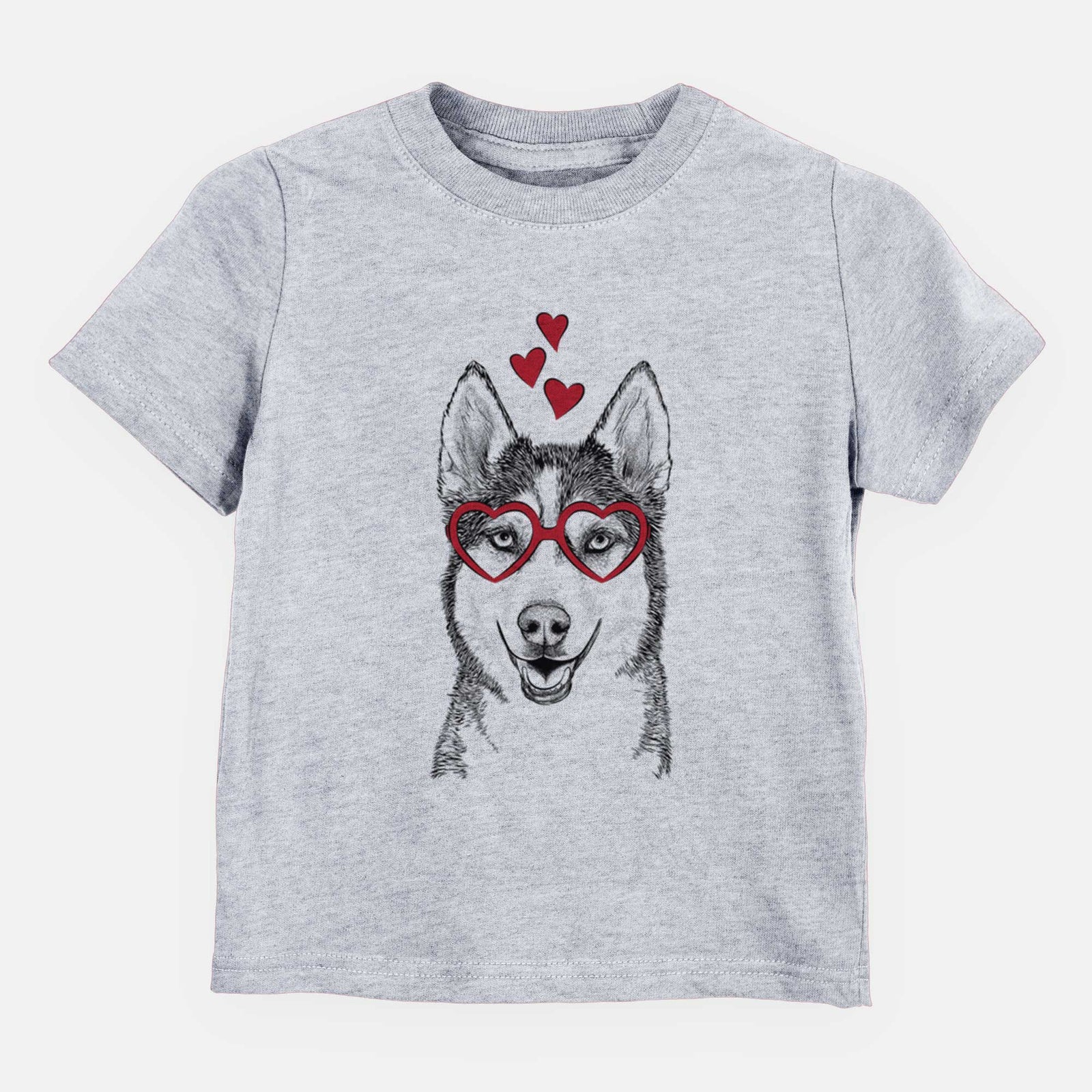 Valentine Kira the Siberian Husky - Kids/Youth/Toddler Shirt