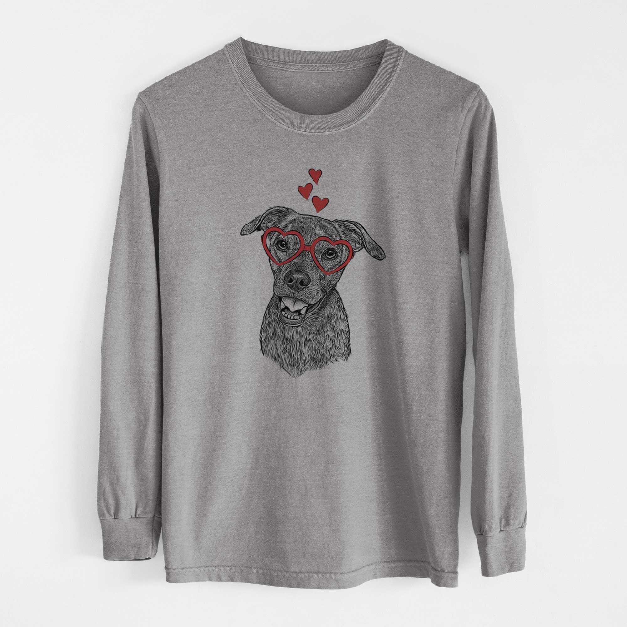 Valentine Kirby the Mountain Cur Mix - Heavyweight 100% Cotton Long Sleeve