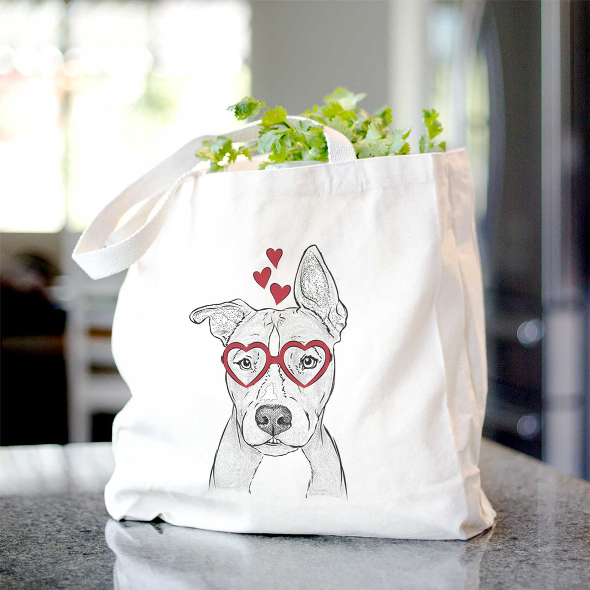 Kisses the Pitbull - Tote Bag