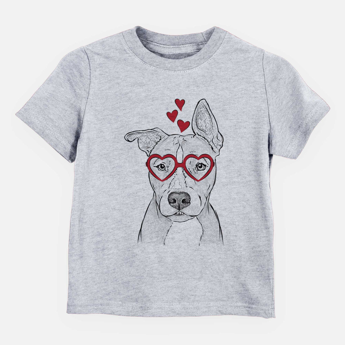 Valentine Kisses the Pitbull - Kids/Youth/Toddler Shirt