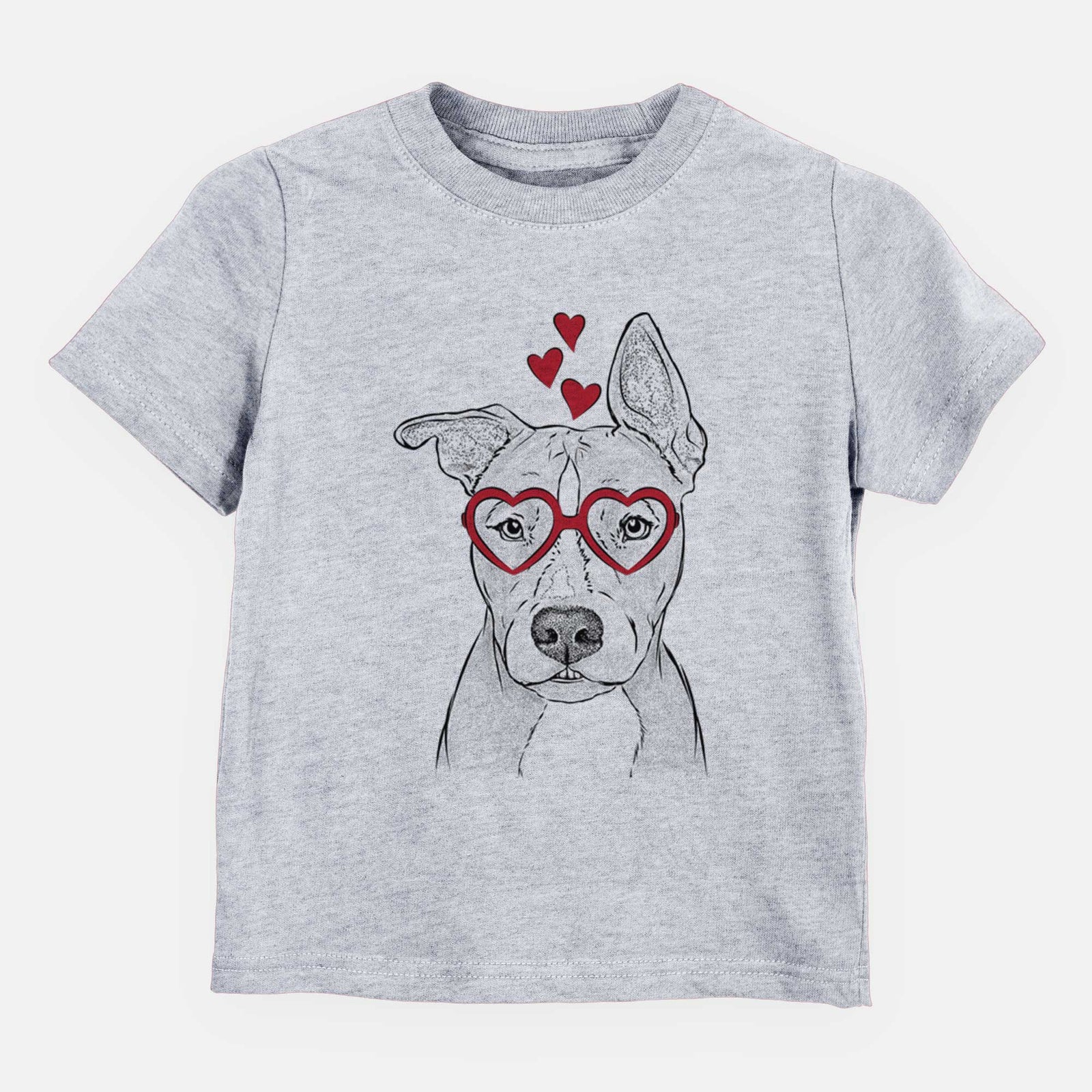 Valentine Kisses the Pitbull - Kids/Youth/Toddler Shirt