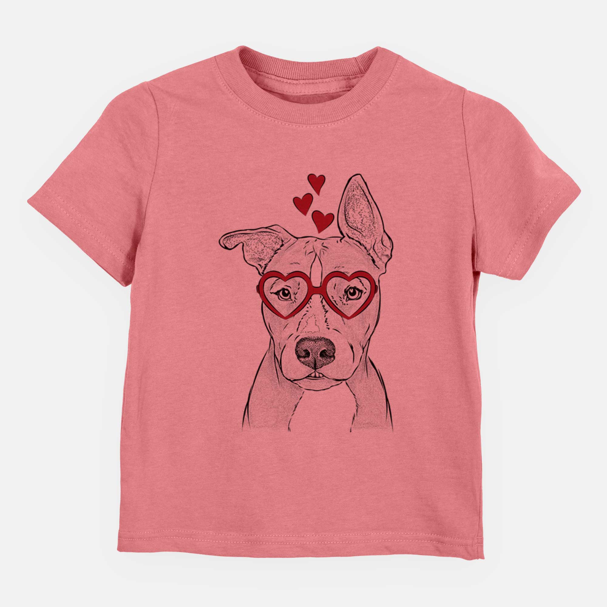 Valentine Kisses the Pitbull - Kids/Youth/Toddler Shirt