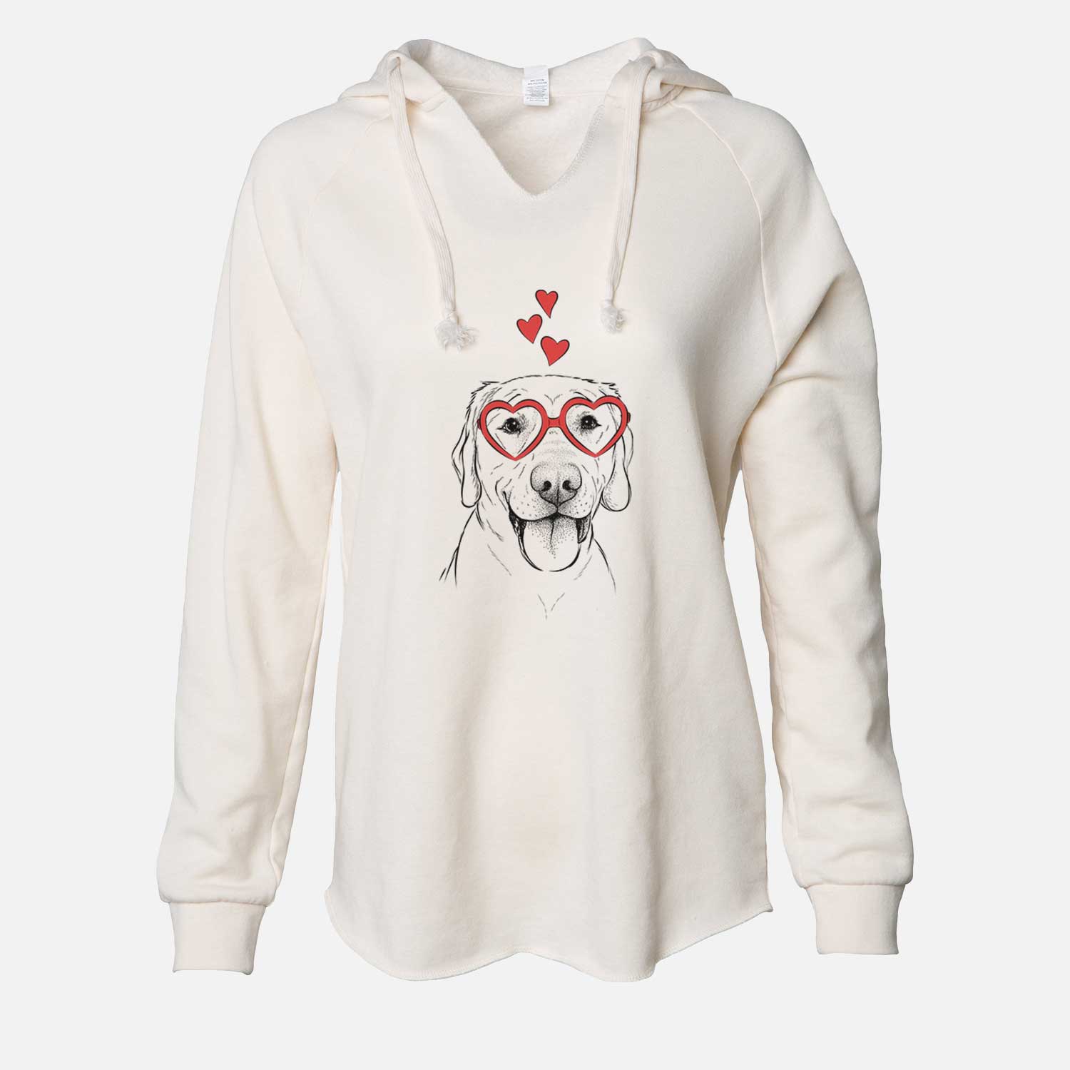 Valentine Klay the Labrador Retriever - Cali Wave Hooded Sweatshirt