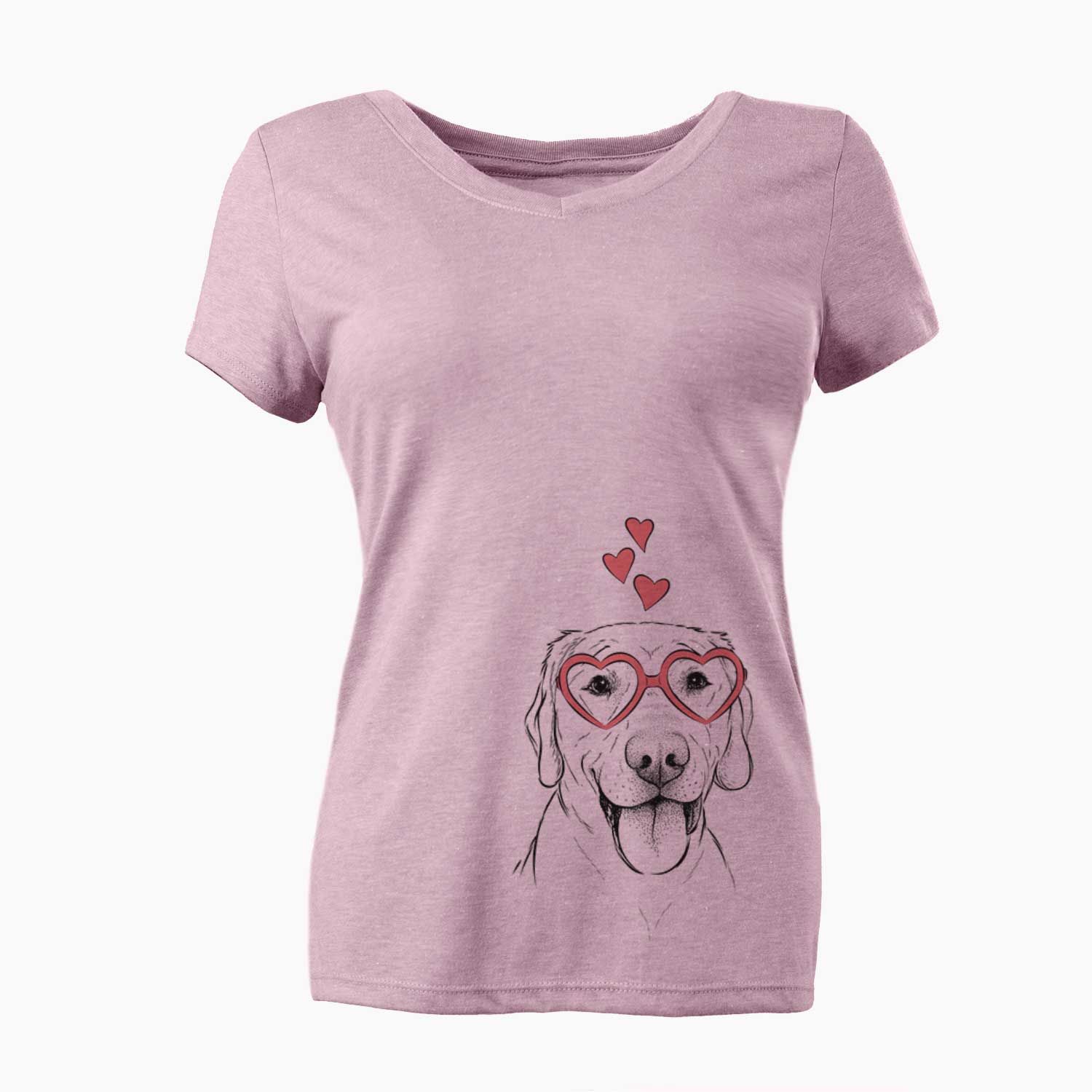 Valentine Klay the Labrador Retriever - Women's V-neck Shirt