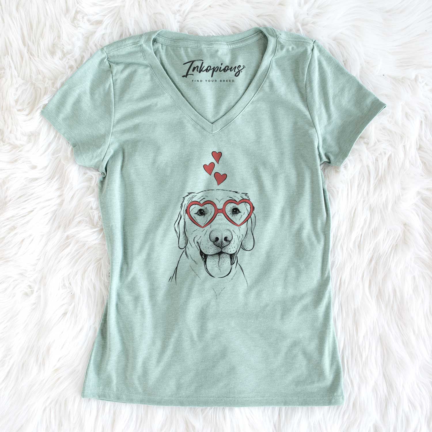 Valentine Klay the Labrador Retriever - Women's V-neck Shirt