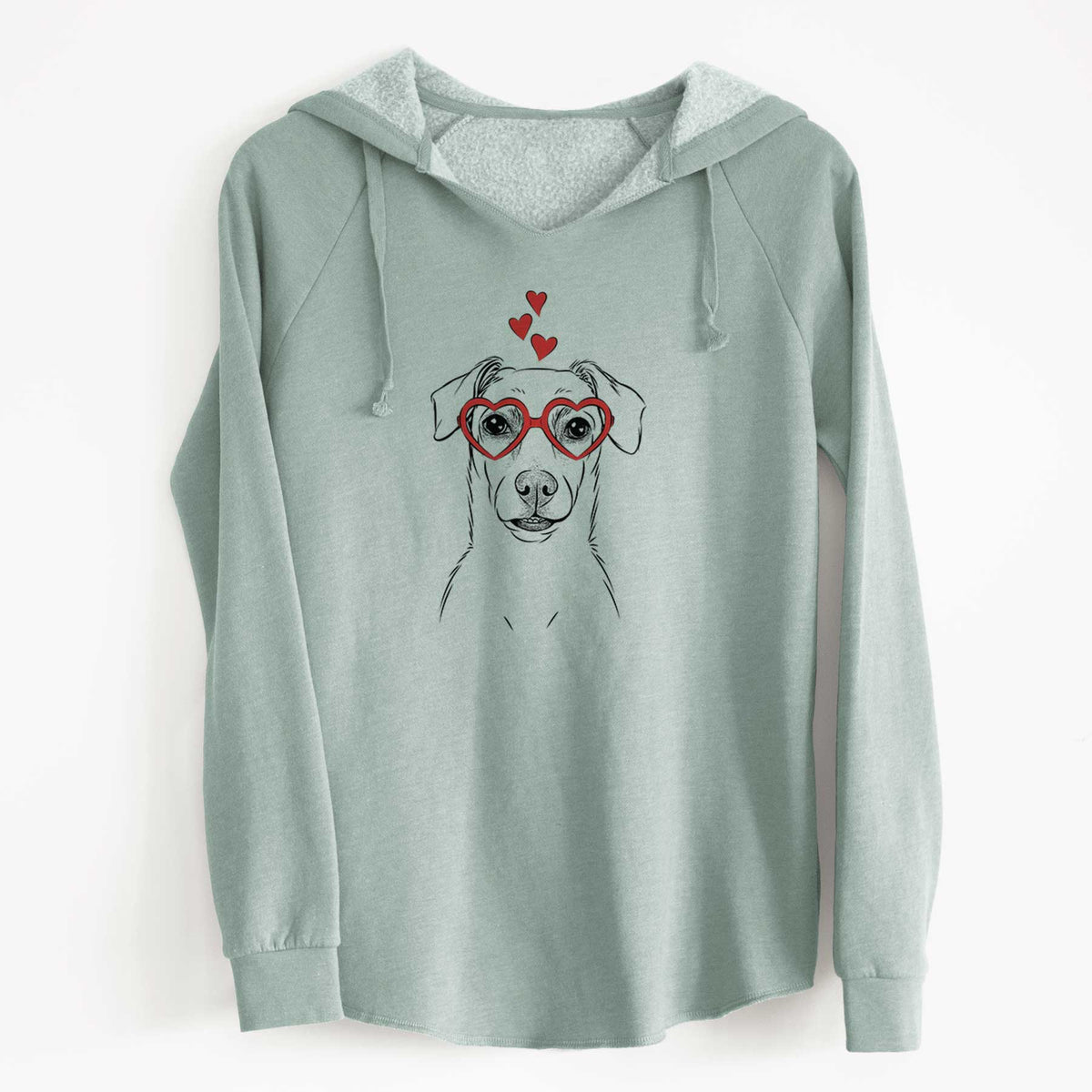 Valentine Koa the Jack Russell Terrier - Cali Wave Hooded Sweatshirt