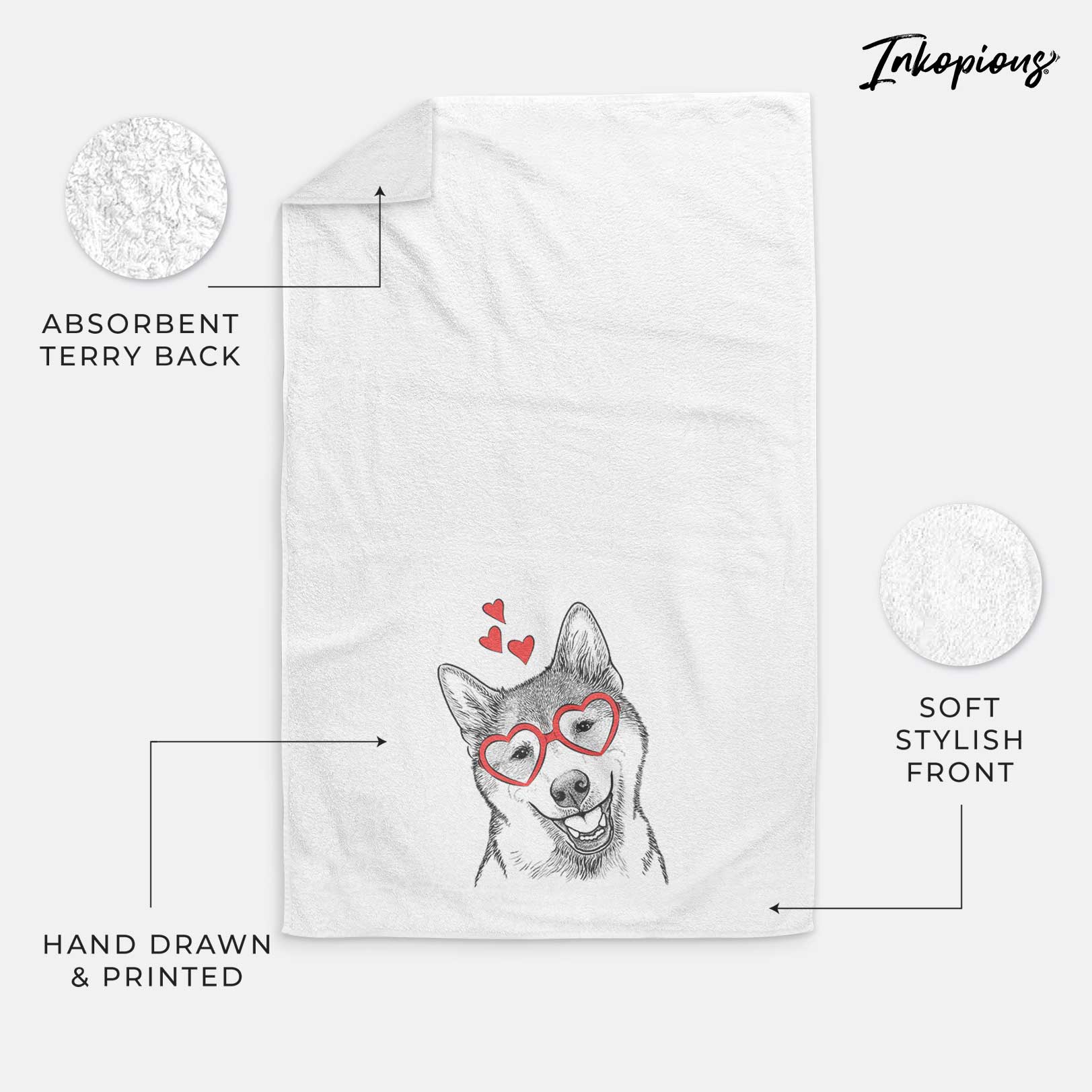 Koby the Shiba Inu Decorative Hand Towel