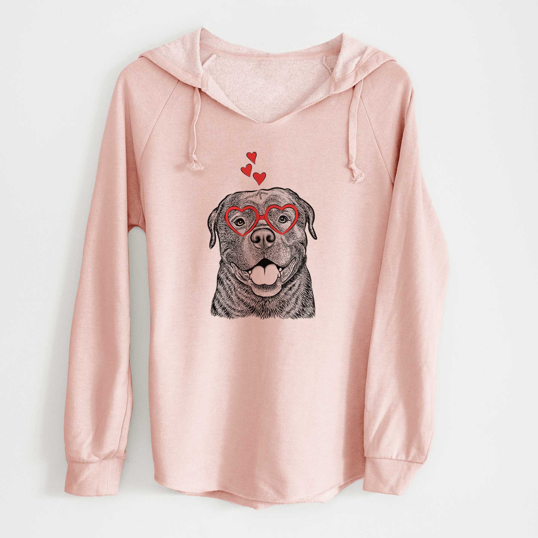 Valentine Kojak the Rottweiler - Cali Wave Hooded Sweatshirt