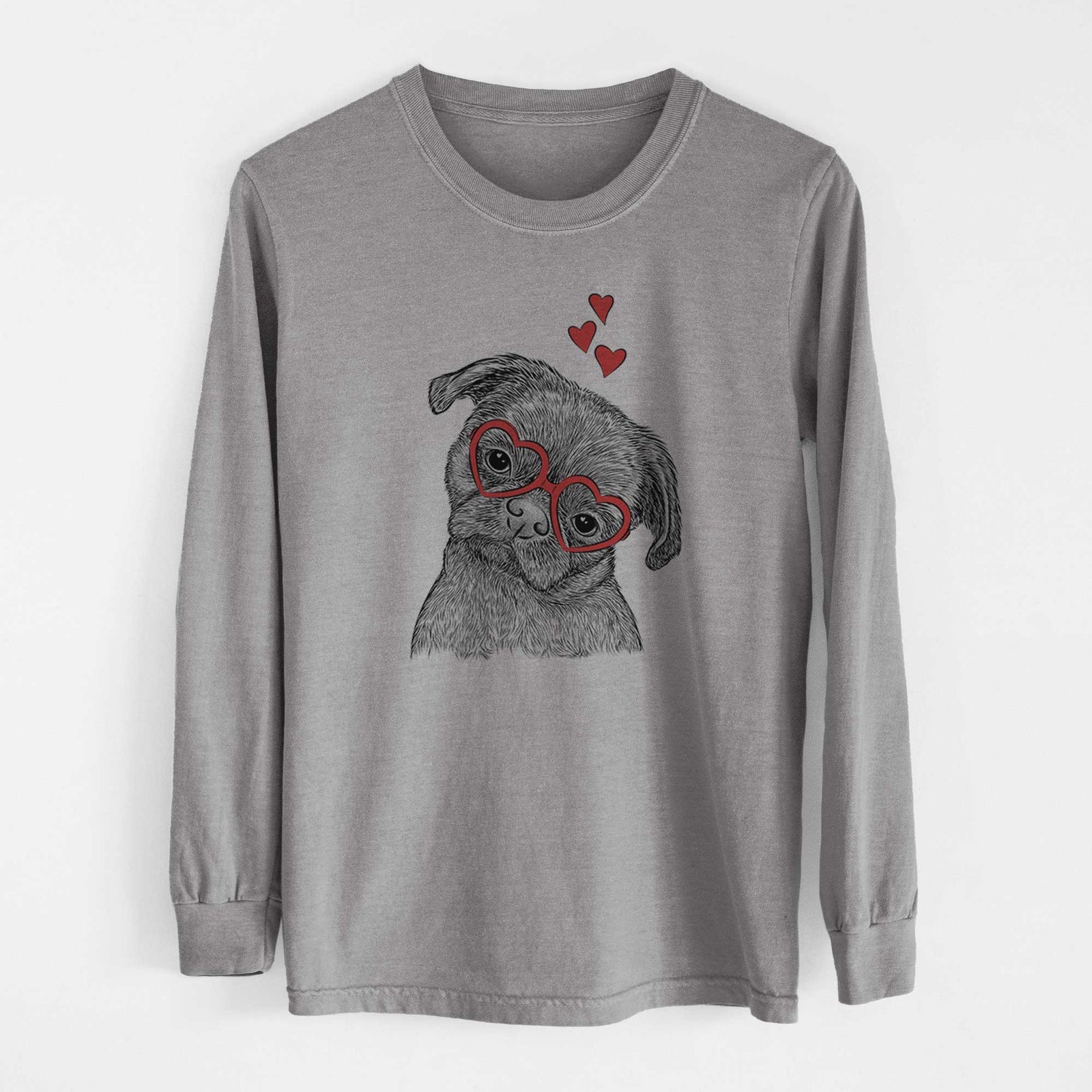 Valentine Koko the Shih Tzu - Heavyweight 100% Cotton Long Sleeve