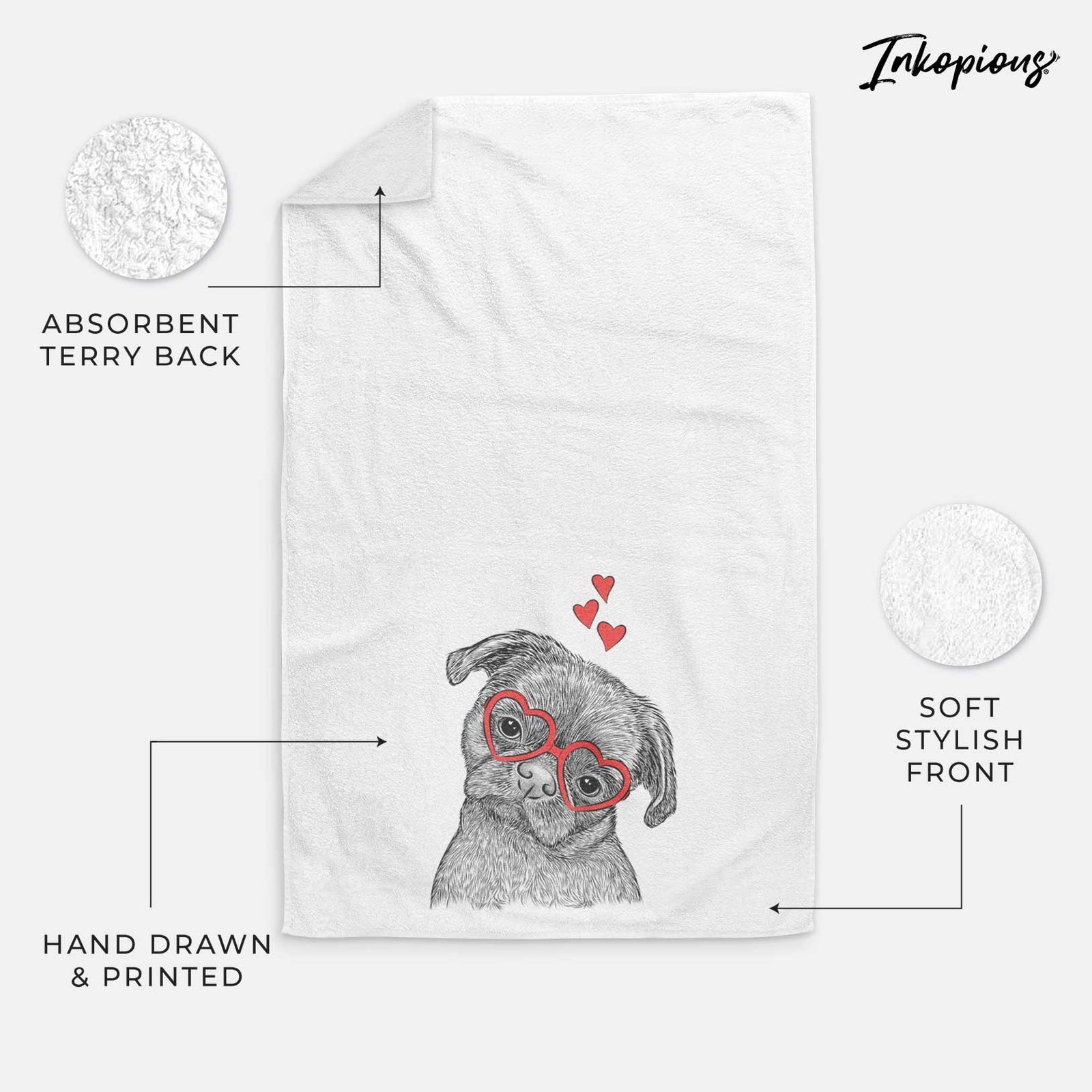 Koko the Shih Tzu Decorative Hand Towel