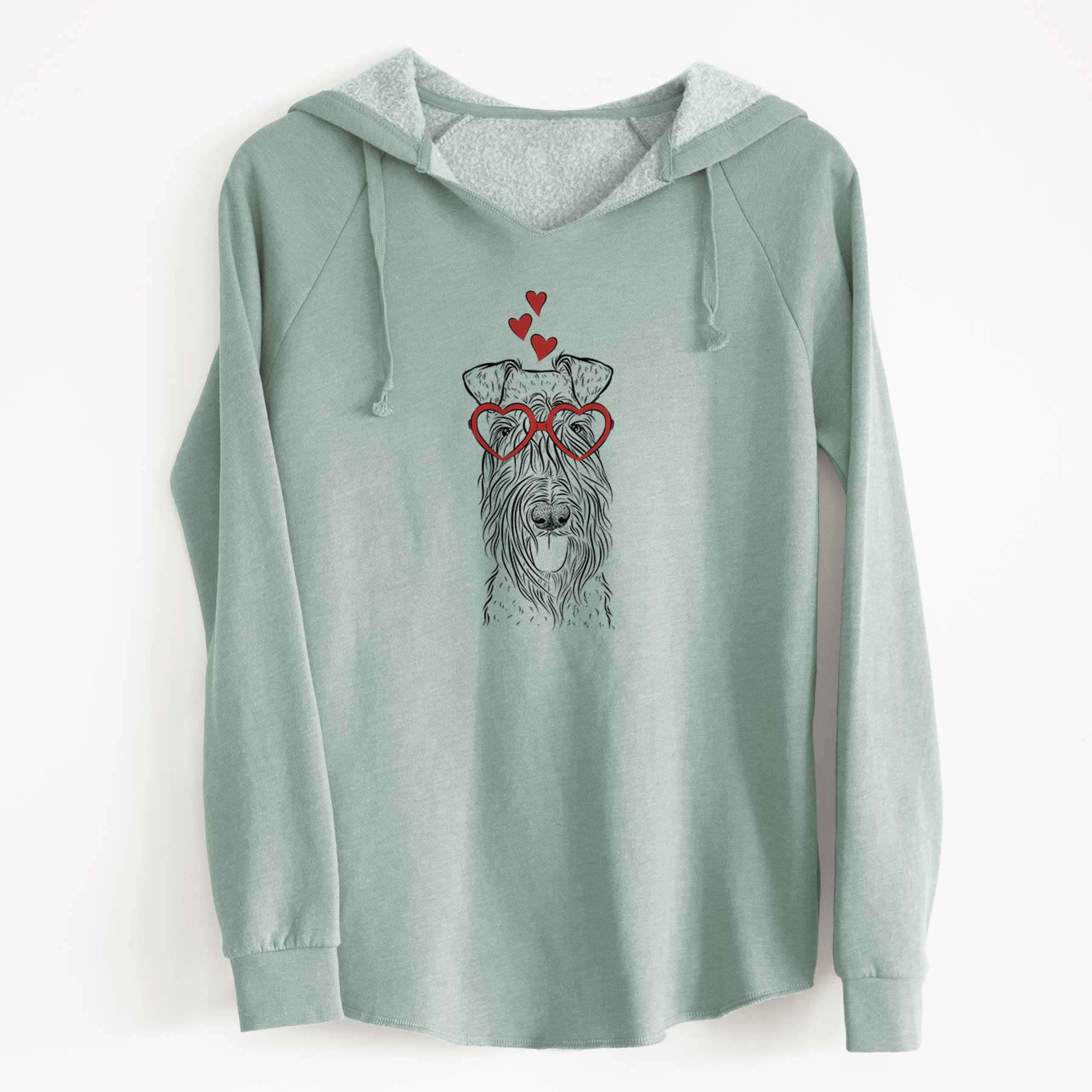 Valentine Kricket the Kerry Blue Terrier - Cali Wave Hooded Sweatshirt