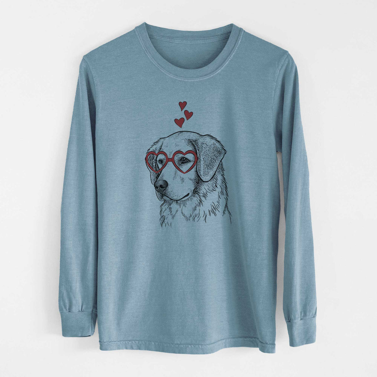 Valentine Kula the Golden Retriever - Heavyweight 100% Cotton Long Sleeve