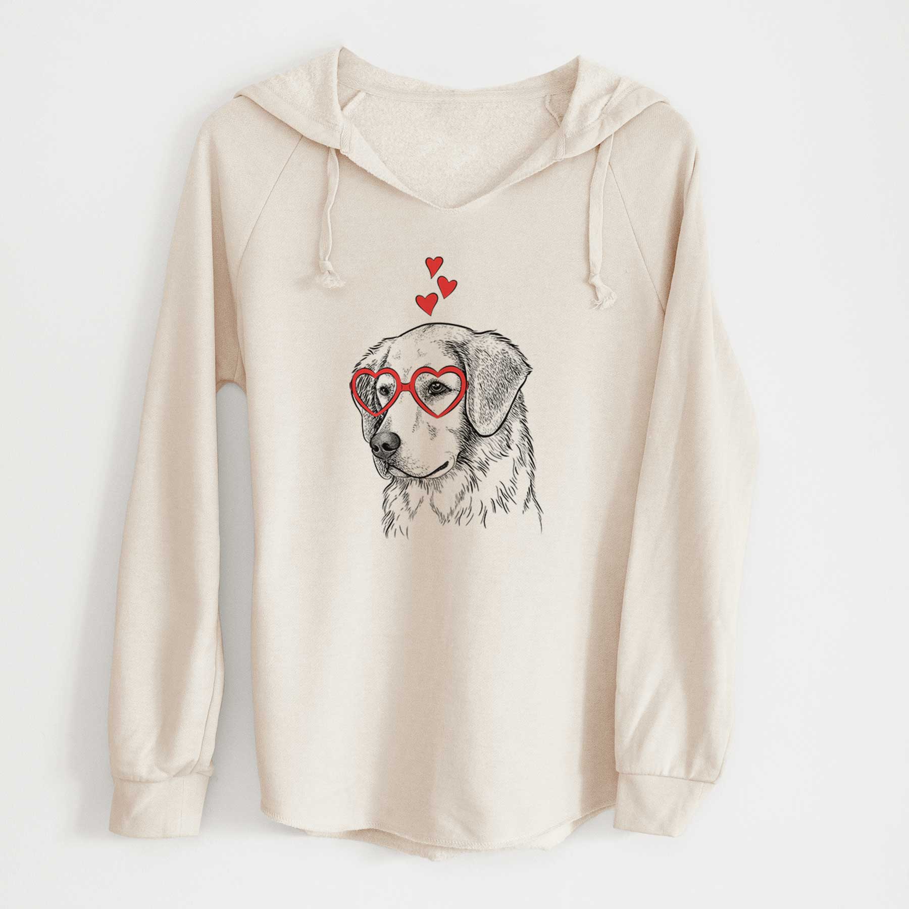 Valentine Kula the Golden Retriever - Cali Wave Hooded Sweatshirt