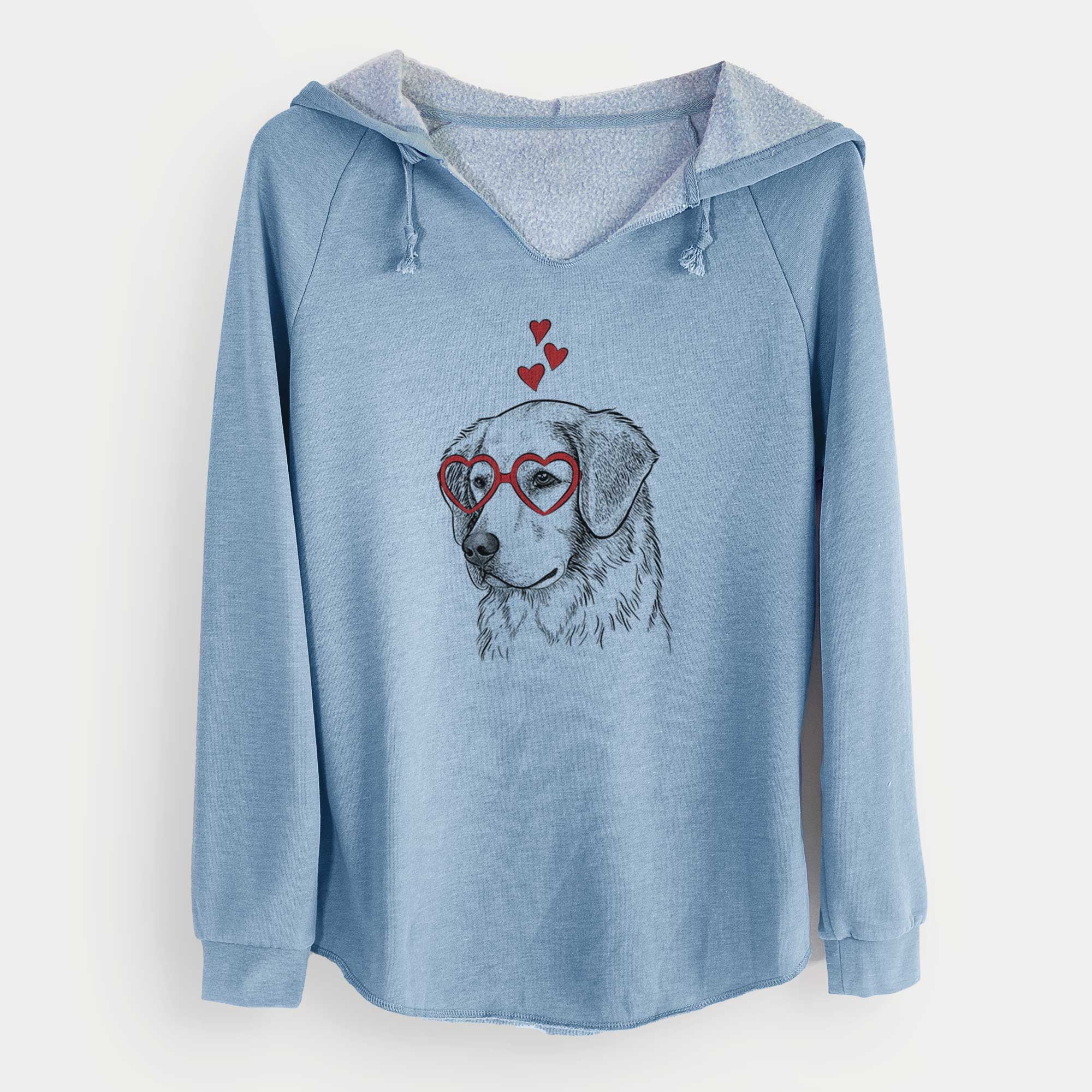 Valentine Kula the Golden Retriever - Cali Wave Hooded Sweatshirt