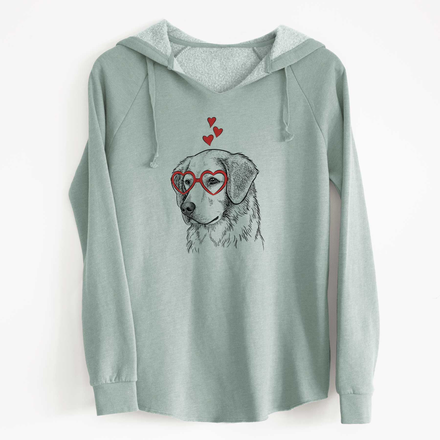 Valentine Kula the Golden Retriever - Cali Wave Hooded Sweatshirt