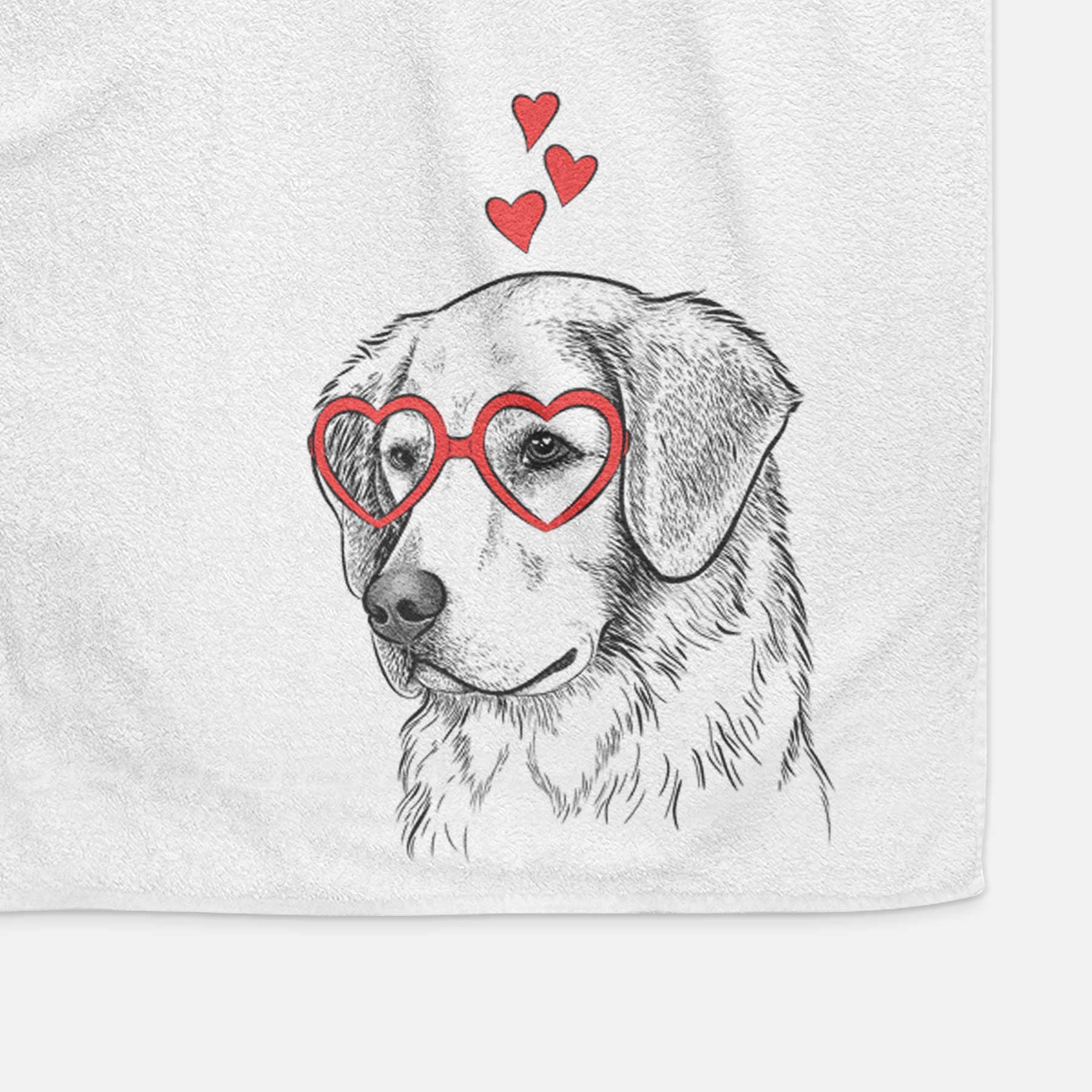 Kula the Golden Retriever Decorative Hand Towel