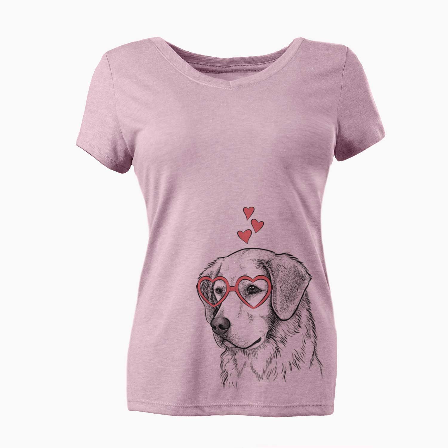 Kula the Golden Retriever - Women's V-neck Shirt