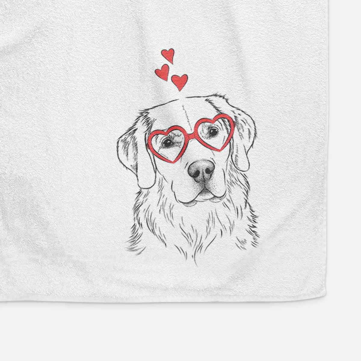 Kula the Golden Retriever Decorative Hand Towel