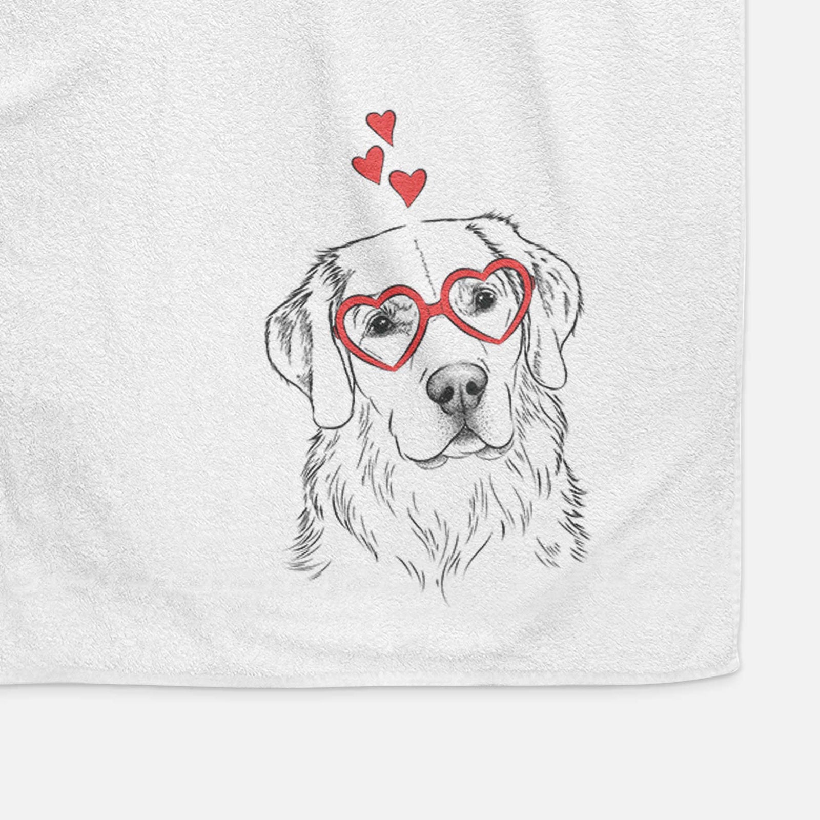 Kula the Golden Retriever Decorative Hand Towel