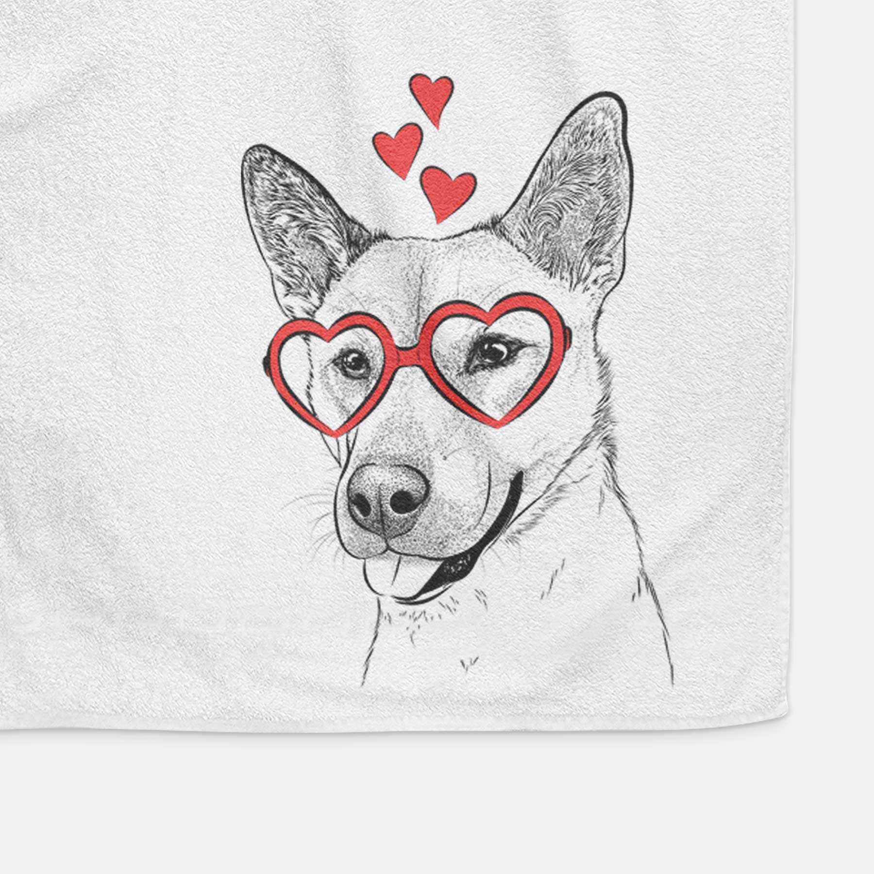 Kulfi the Jindo Shiba Inu Mix Decorative Hand Towel