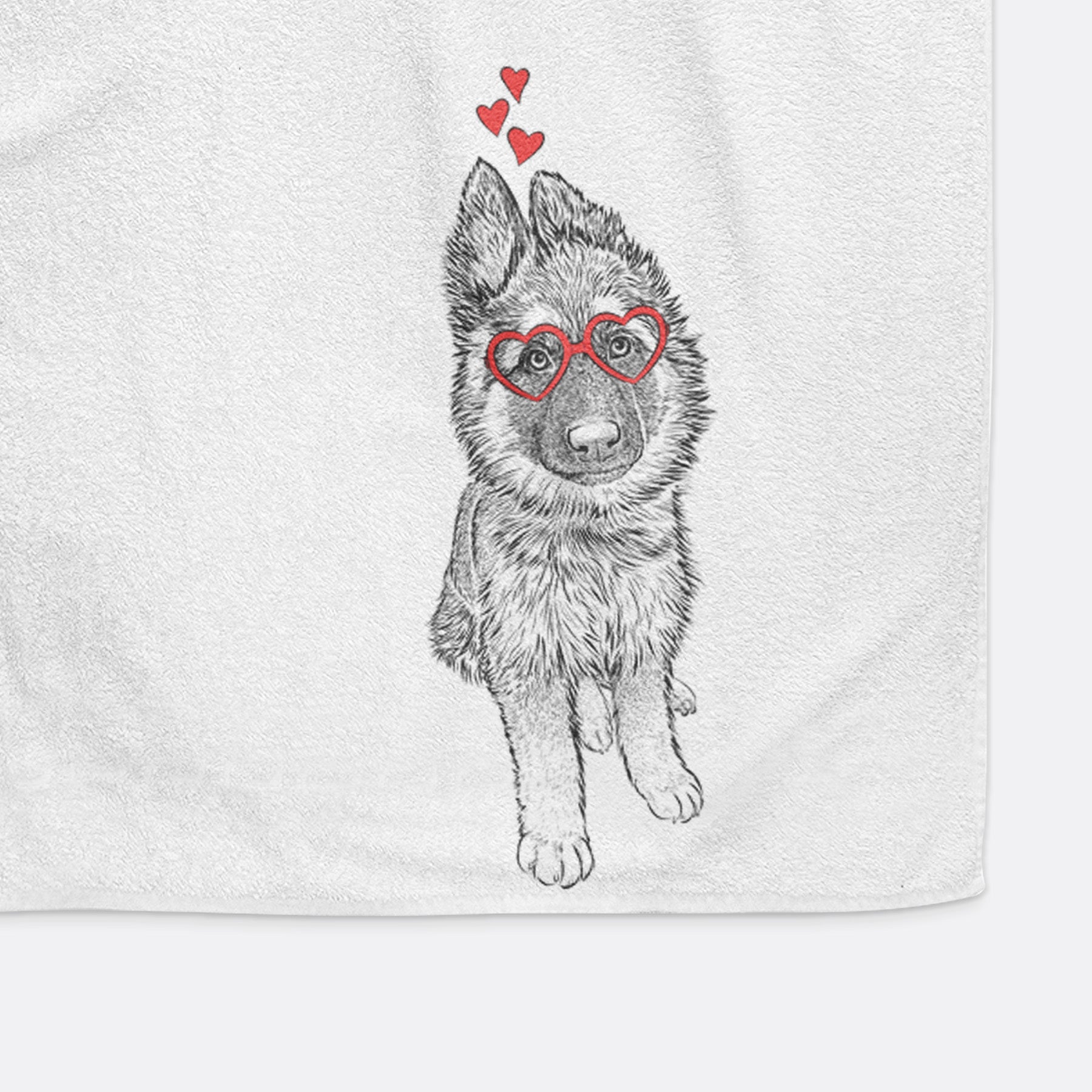 Kuyo the German Shepherd Decorative Hand Towel