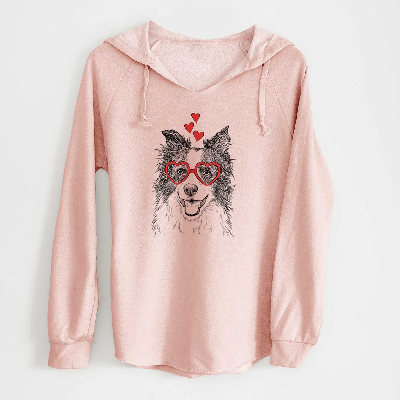 Valentine Kylee the Border Collie - Cali Wave Hooded Sweatshirt