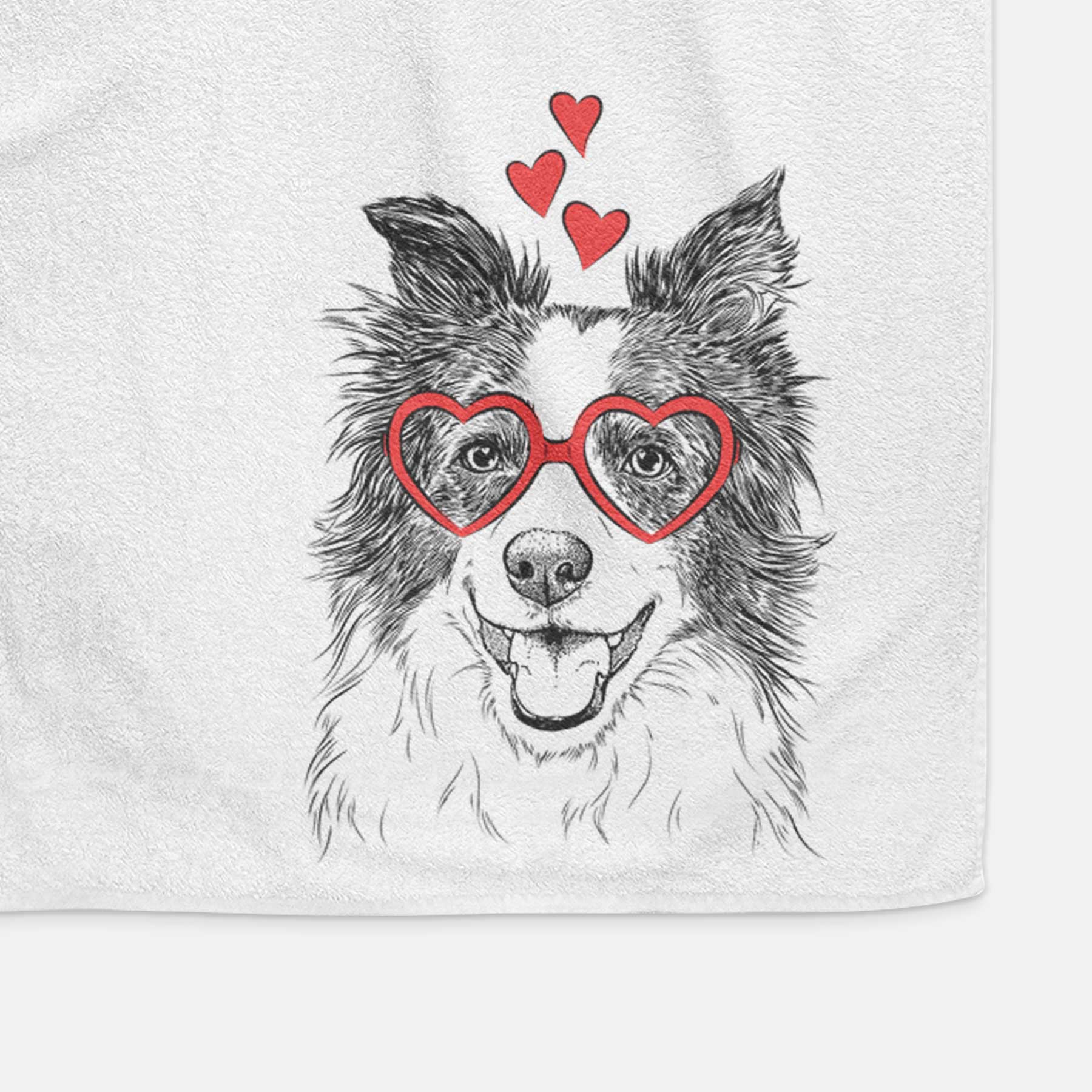 Kylee the Border Collie Decorative Hand Towel