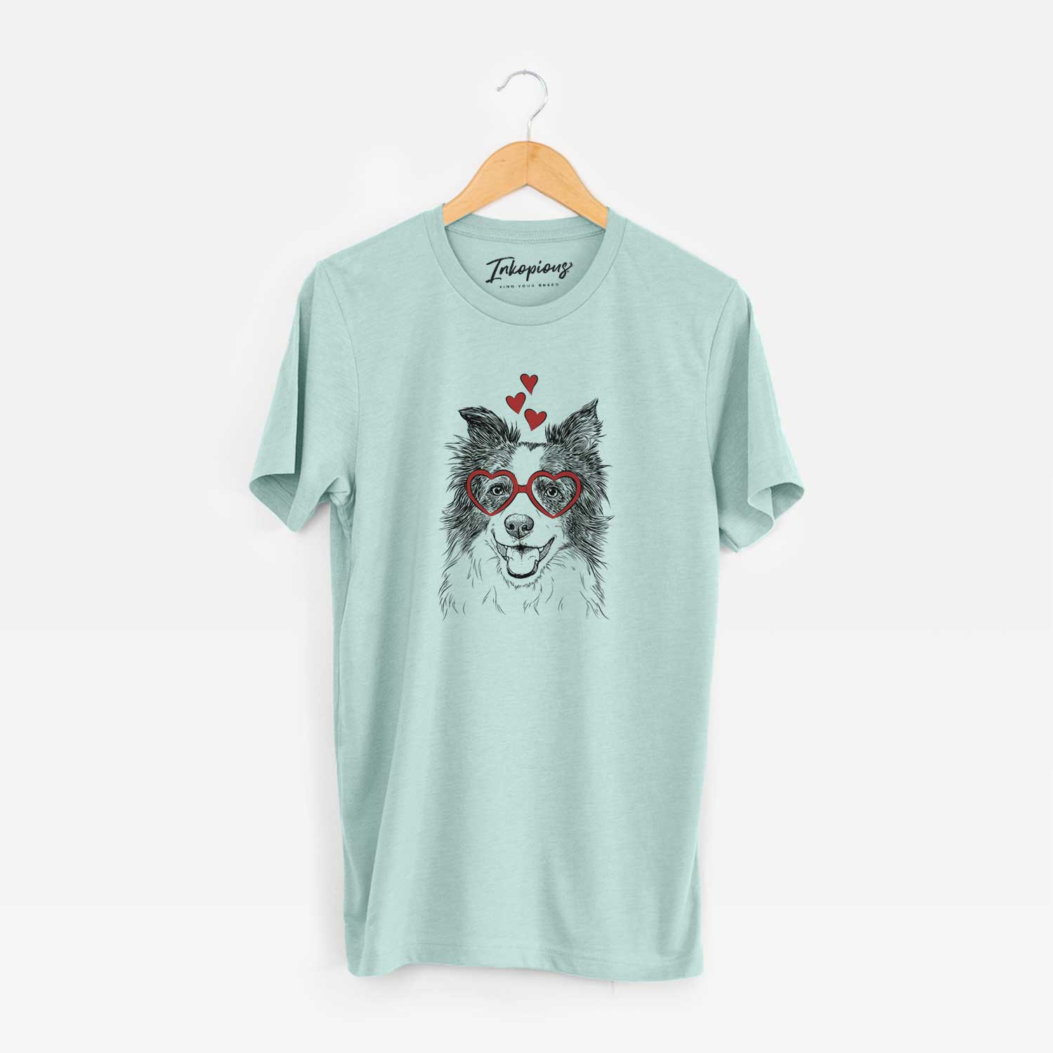 Valentine Kylee the Border Collie - Unisex Crewneck