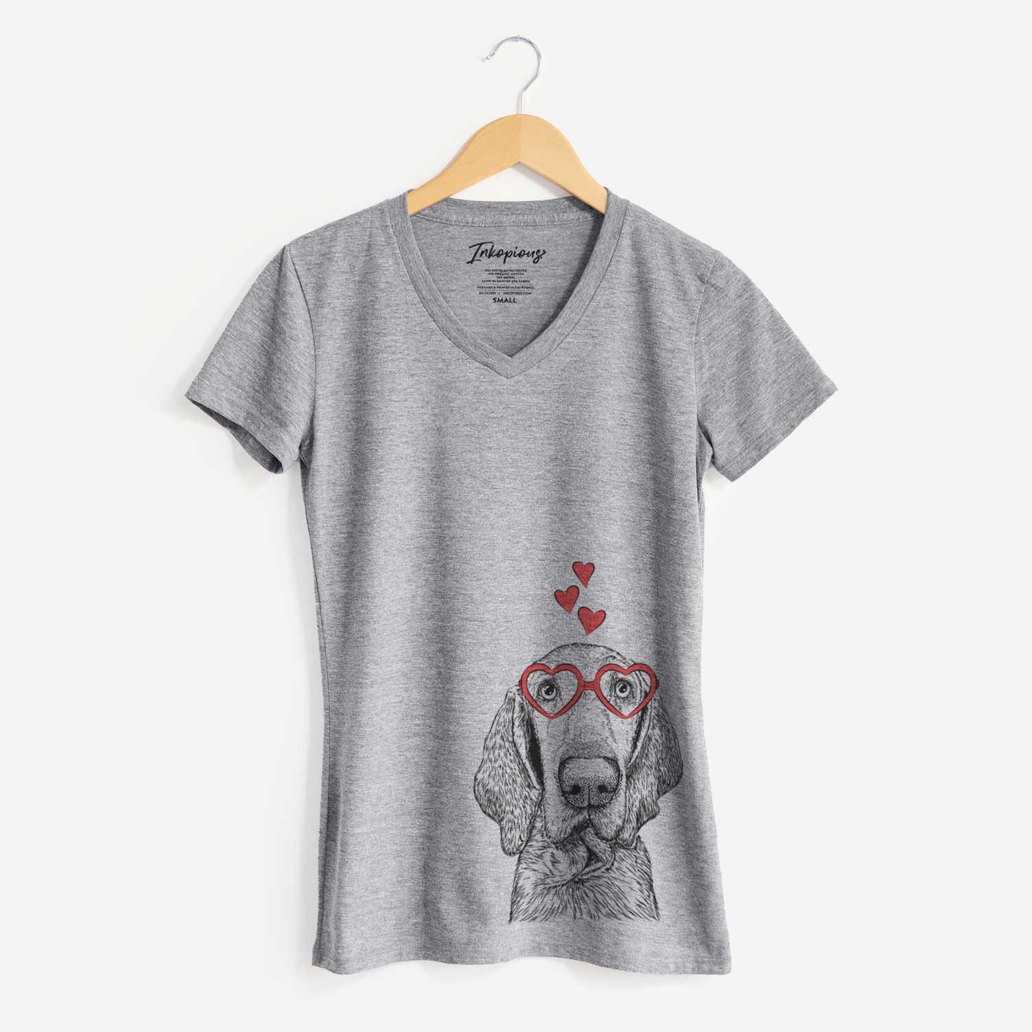 Valentine Kylie the Bracco Italiano - Women's V-neck Shirt