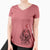 Valentine Kylie the Bracco Italiano - Women's V-neck Shirt