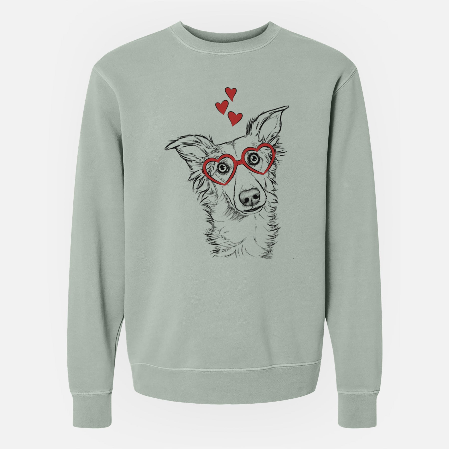 Valentine Kyu the Windsprite - Unisex Pigment Dyed Crew Sweatshirt