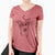 Valentine Kyu the Windsprite - Women's V-neck Shirt