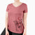 Valentine Kyu the Windsprite - Women's V-neck Shirt