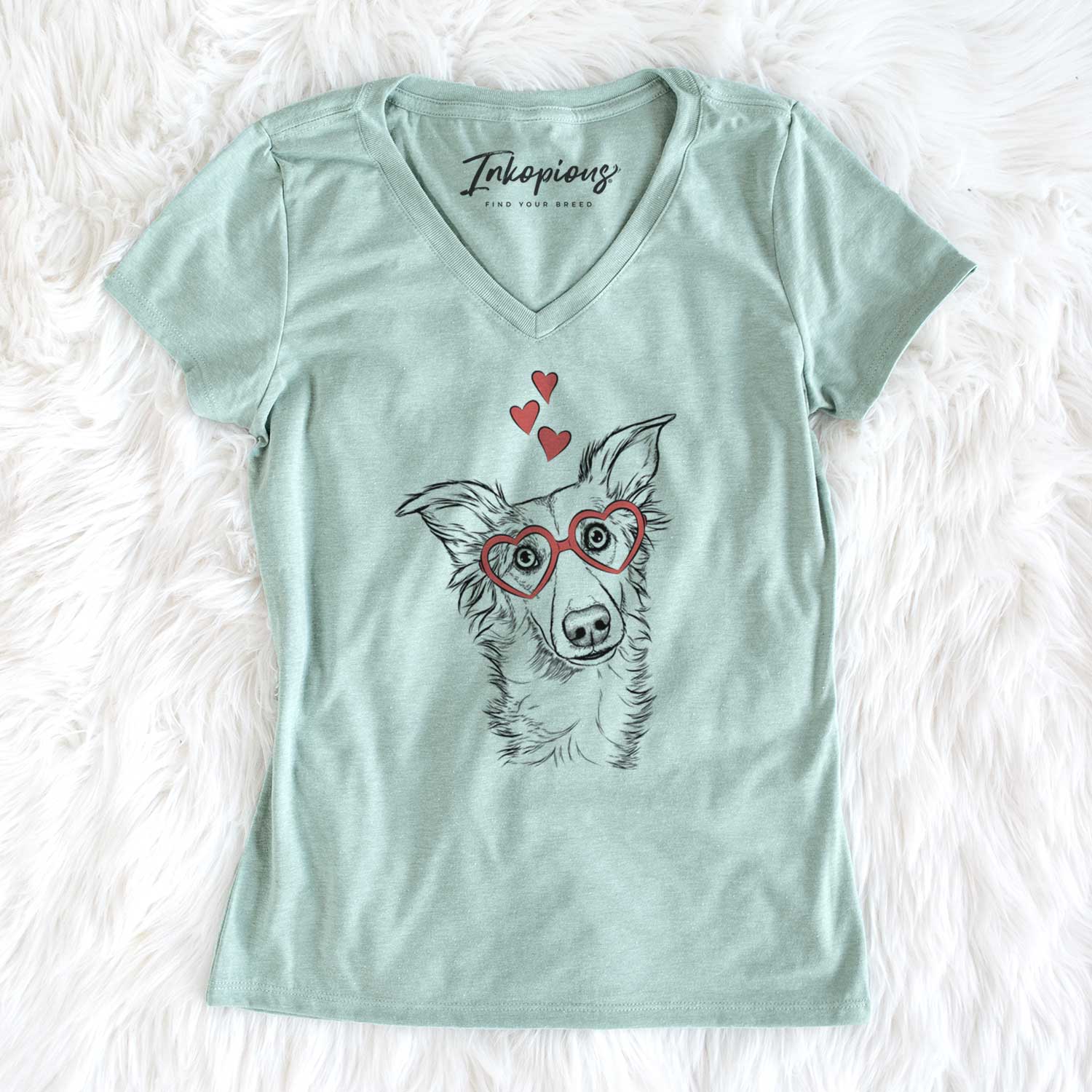 Valentine Kyu the Windsprite - Women's V-neck Shirt