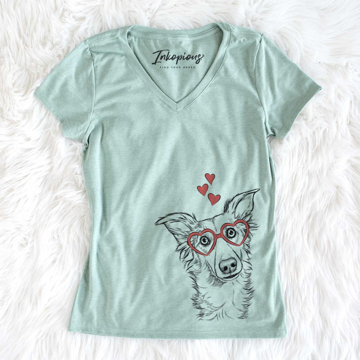 Valentine Kyu the Windsprite - Women&#39;s V-neck Shirt