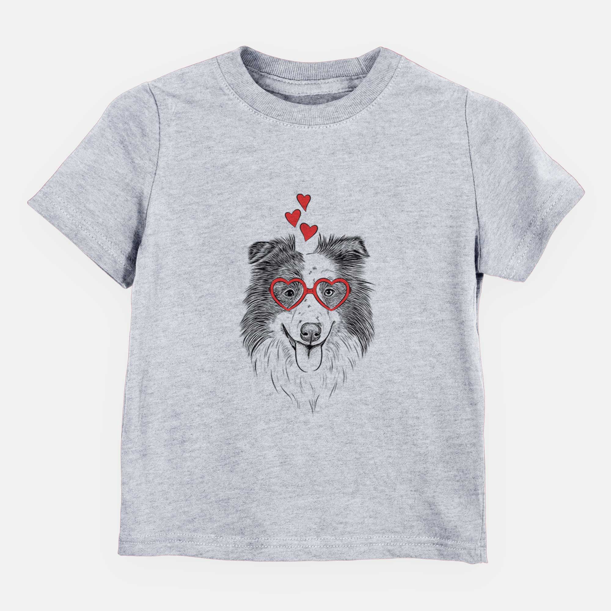 Valentine Lady Bug the Border Collie - Kids/Youth/Toddler Shirt