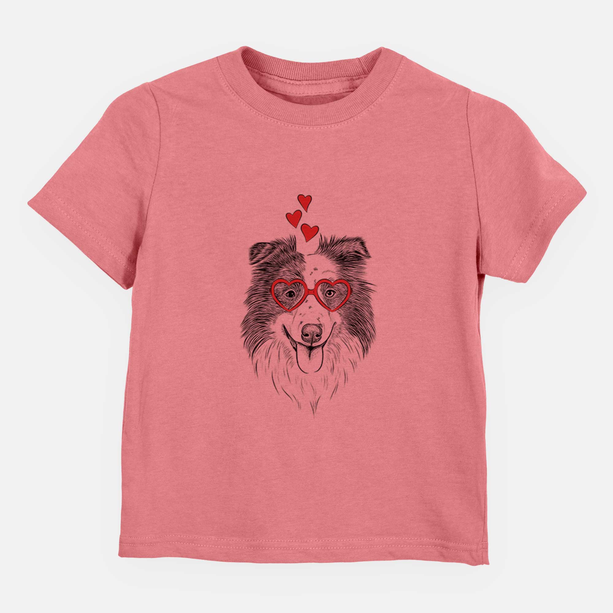 Valentine Lady Bug the Border Collie - Kids/Youth/Toddler Shirt