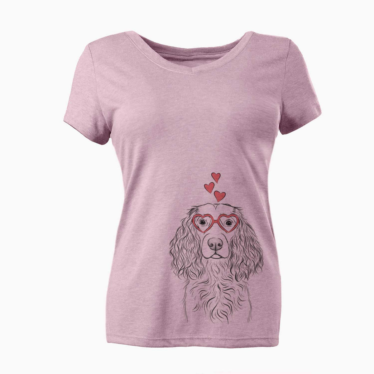 Valentine Landry the Boykin Spaniel - Women's V-neck Shirt