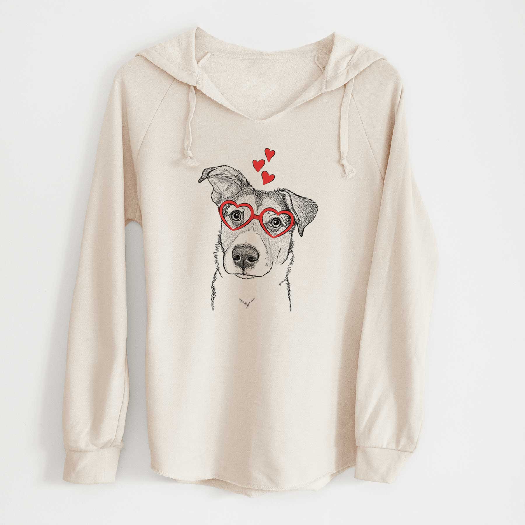 Valentine Leia the Mixed Breed - Cali Wave Hooded Sweatshirt