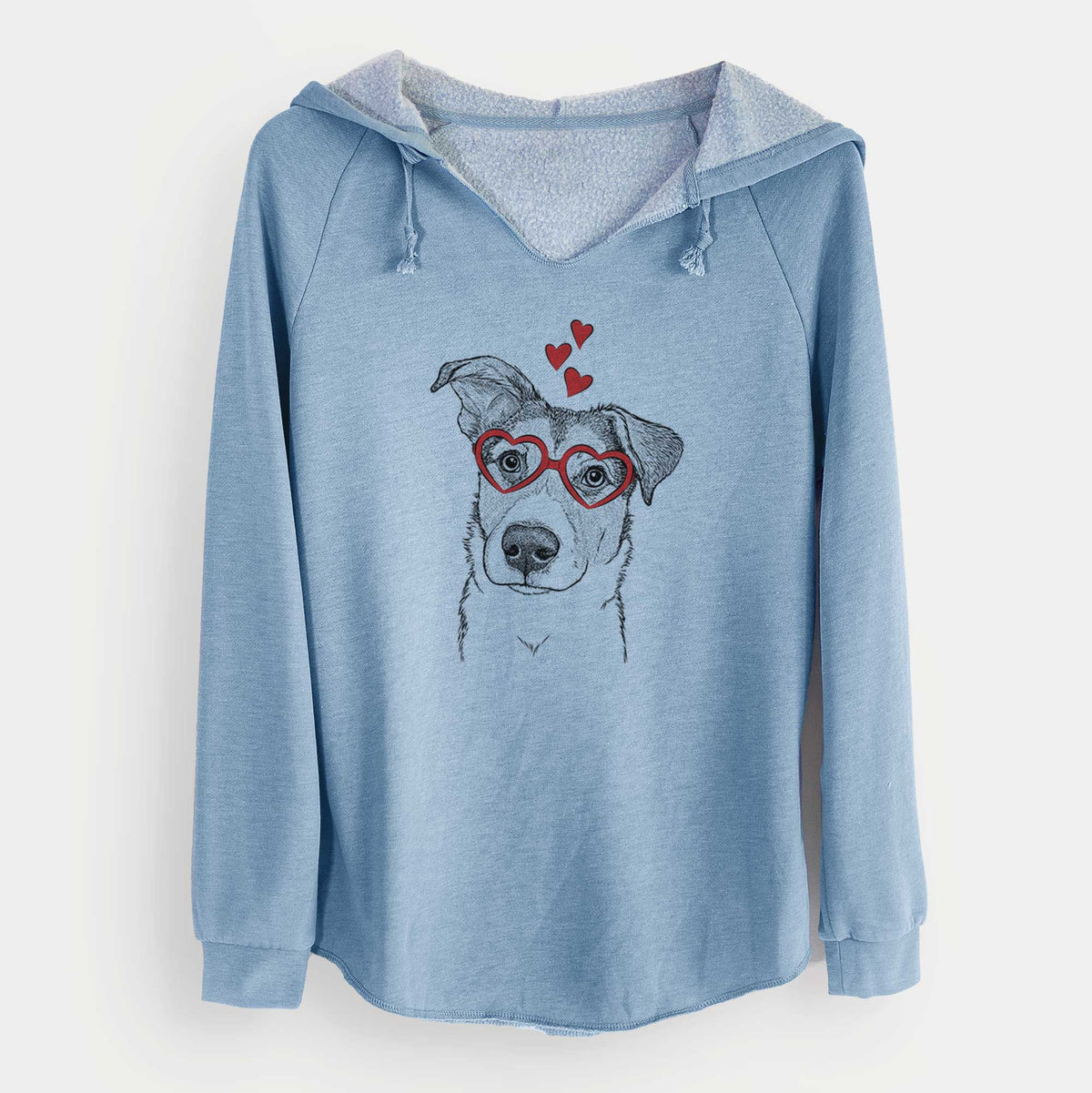 Valentine Leia the Mixed Breed - Cali Wave Hooded Sweatshirt