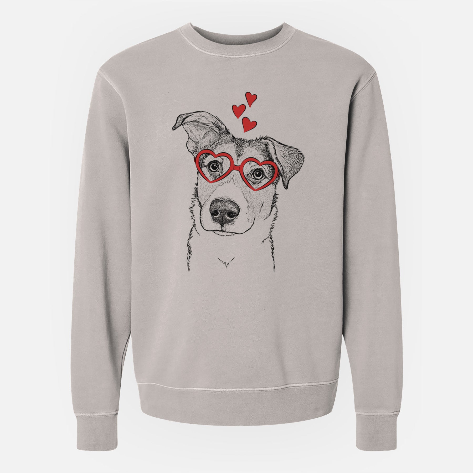 Valentine Leia the Mixed Breed - Unisex Pigment Dyed Crew Sweatshirt