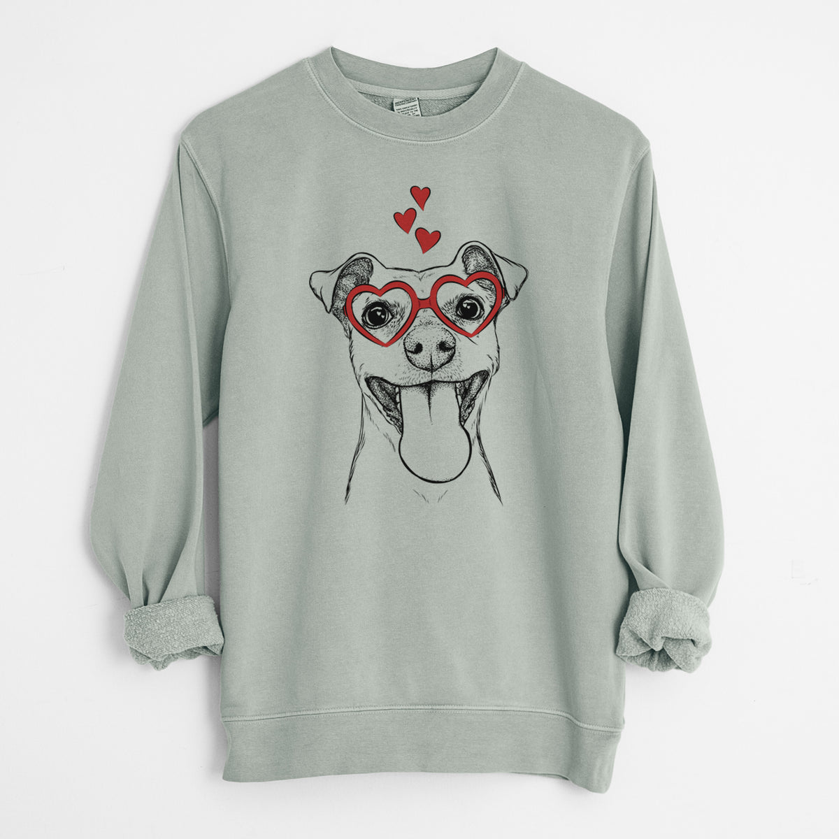 Valentine Lemmie the Mixed Breed - Unisex Pigment Dyed Crew Sweatshirt