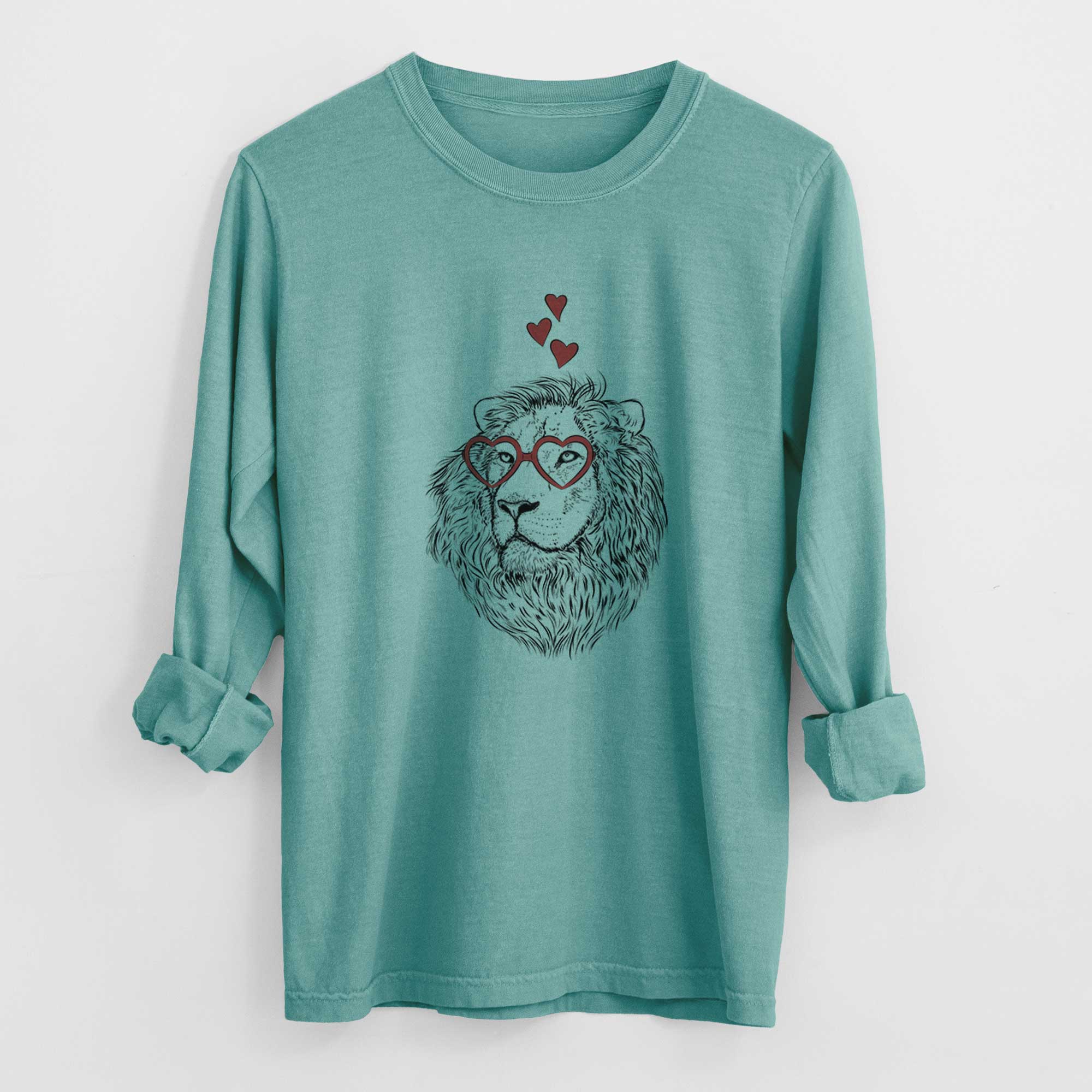 Valentine Lenny the Lion - Heavyweight 100% Cotton Long Sleeve