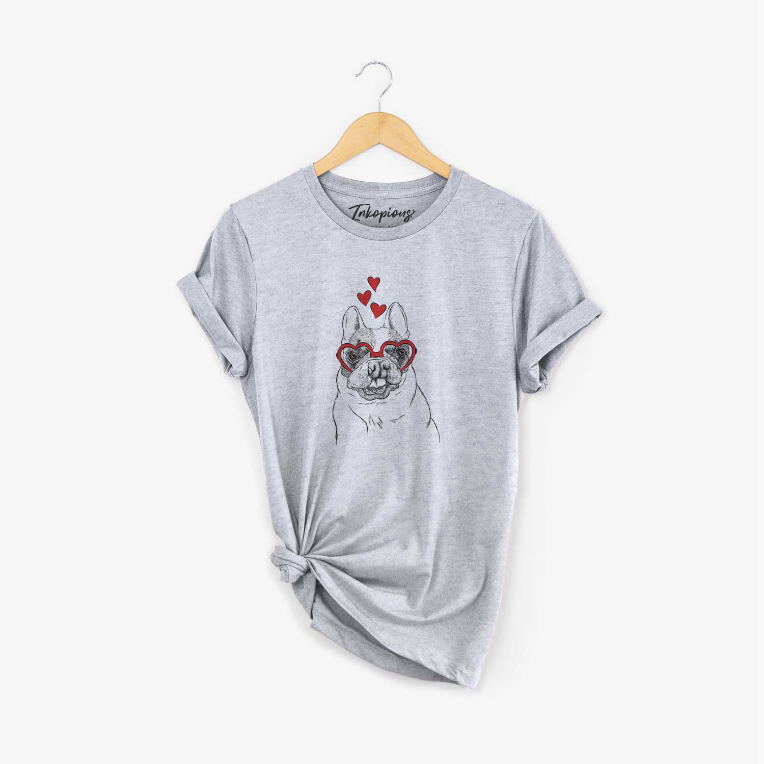 Valentine Lentil the French Bulldog - Unisex Crewneck