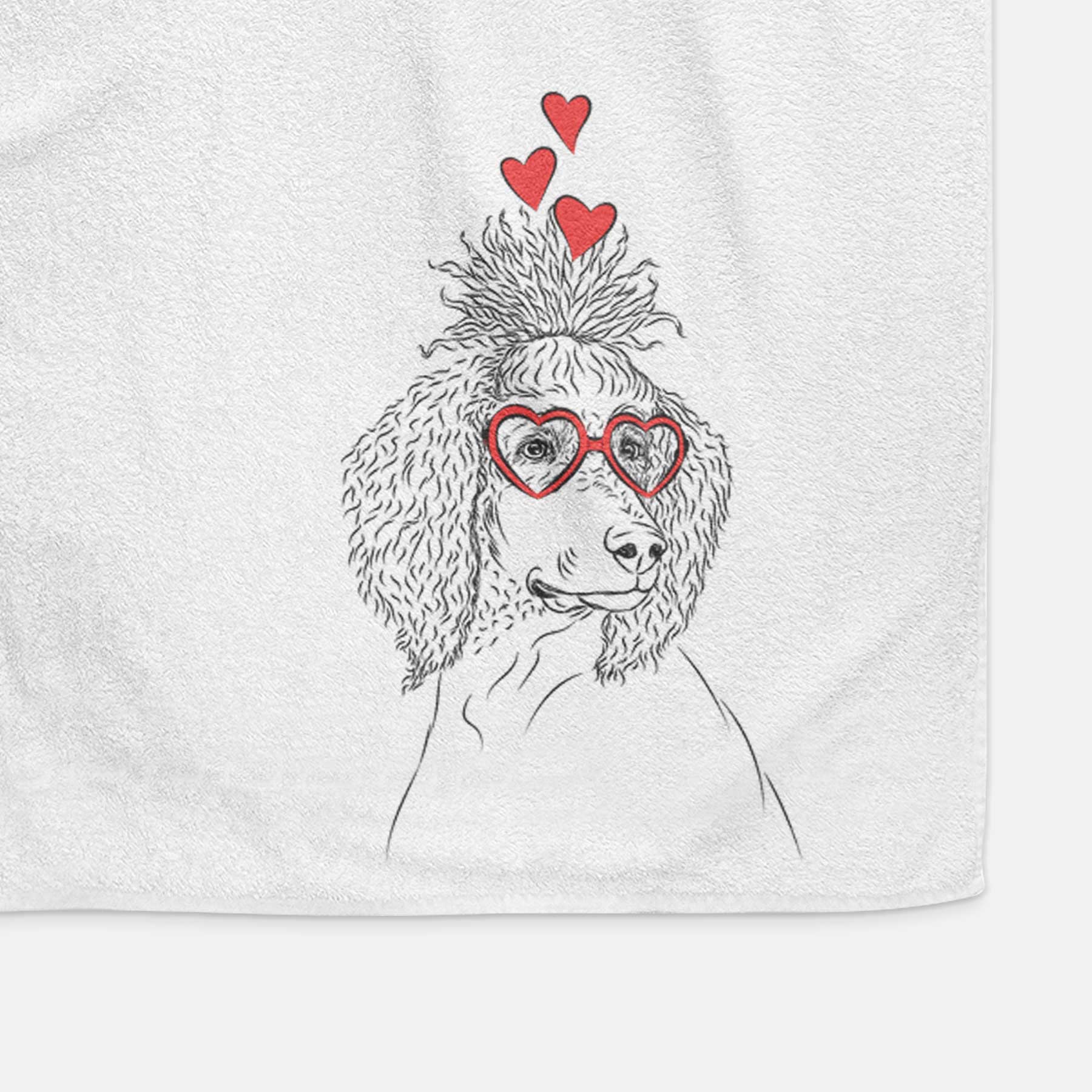 Leo the Poodle Decorative Hand Towel