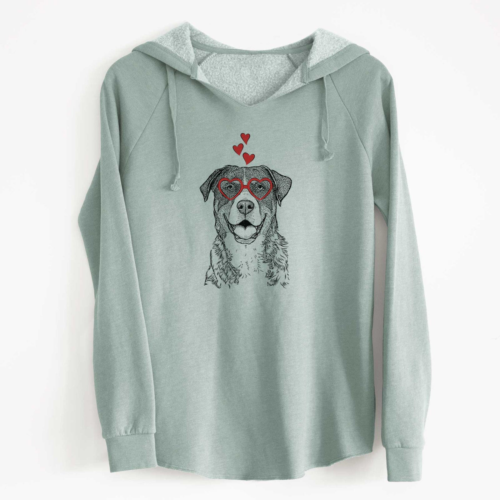 Valentine Leon the Greater Swiss Mountain Dog - Cali Wave Hooded Sweatshirt