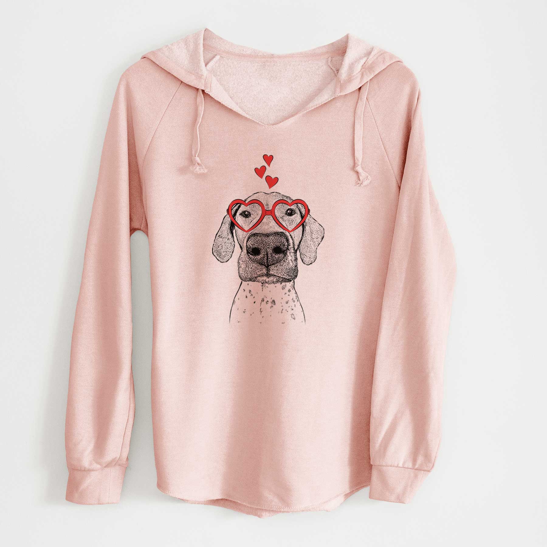 Valentine Leroy the German Shorthaired Pointer - Cali Wave Hooded Sweatshirt