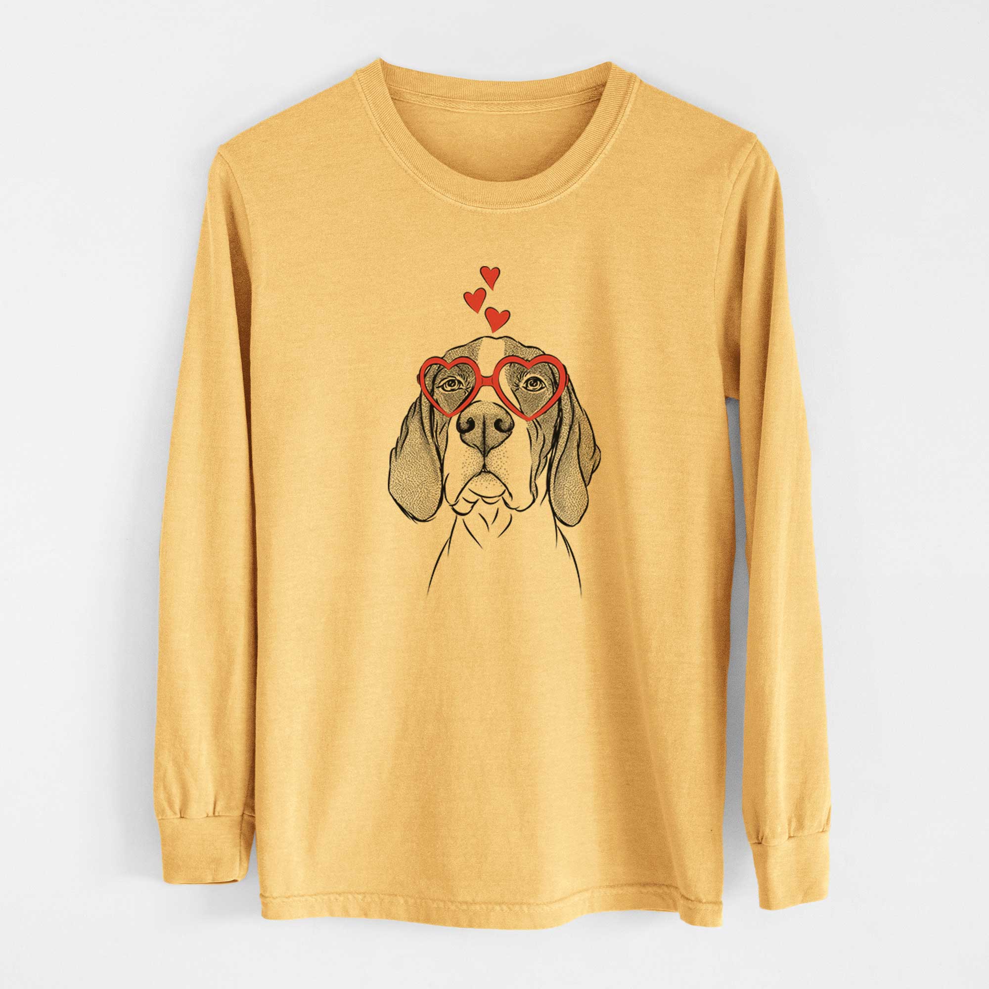 Valentine Liam the English Pointer - Heavyweight 100% Cotton Long Sleeve